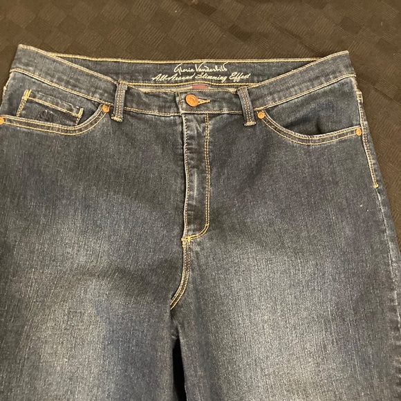 GLORIA VANDERBILT CAPRI JEANS AMANDA SKIMMER HIGH RISE SIZE 14 - Picture 4 of 9